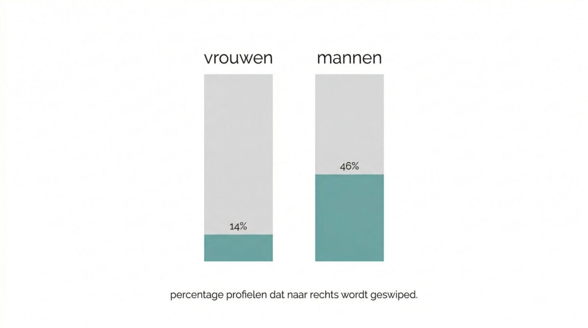 Dating apps: scheefgroei in aandacht tussen mannen en vrouwen op swipe-platforms